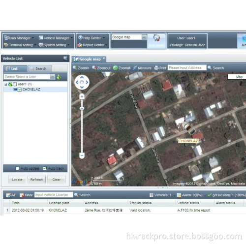 Auto GPS Tracking Software Reliable (TS20)